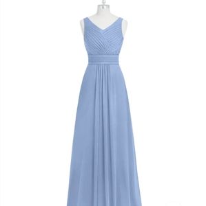 Steel Blue Azazie Gown